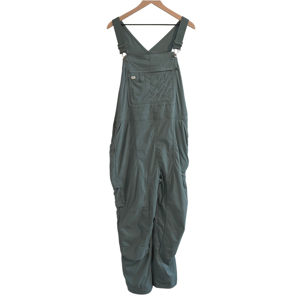 Duluth Heirloom Gardening Bib Overalls Sage Green Women XXL x 29 Nylon Pockets